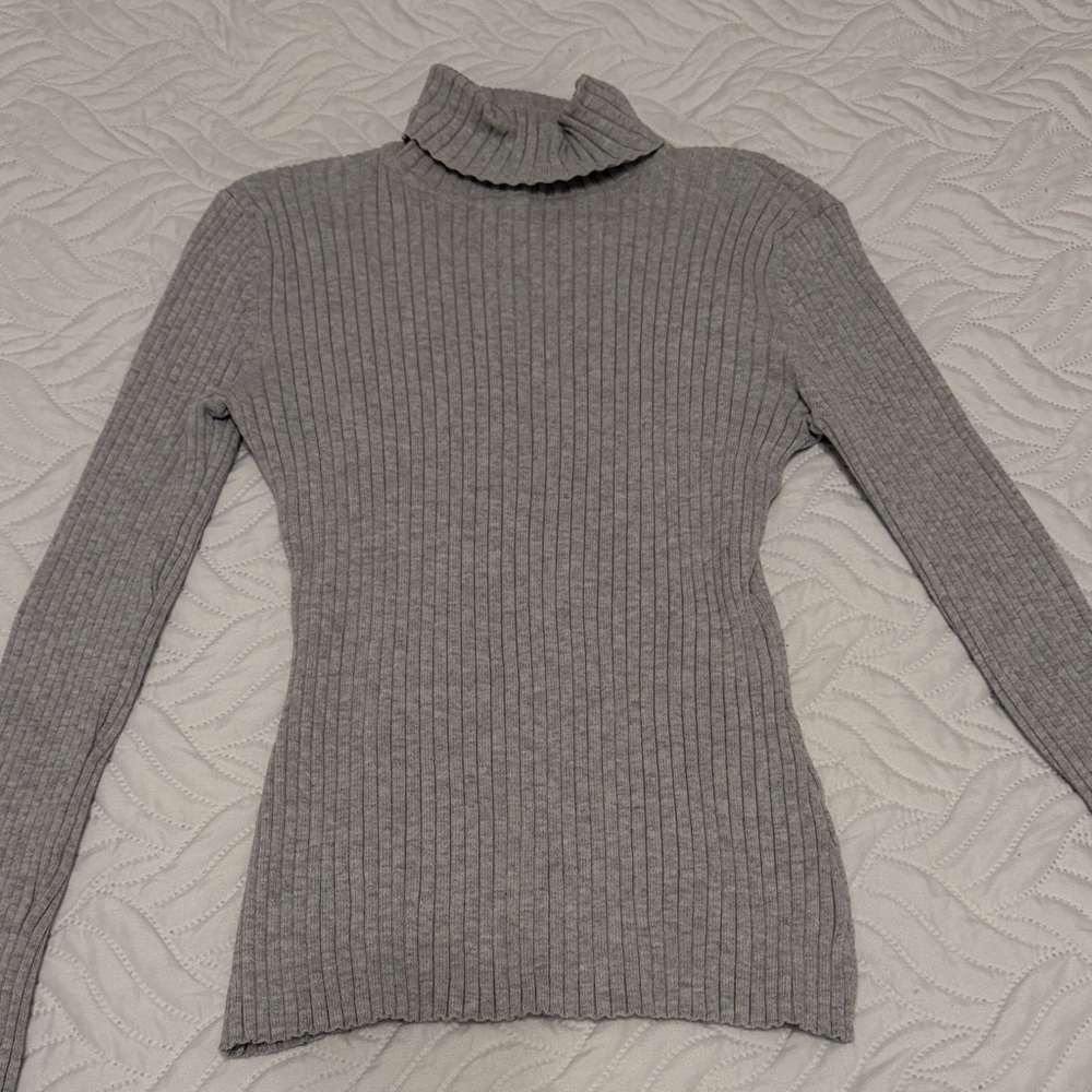 Chadwicks Heather Gray Cowl Neck Sweater